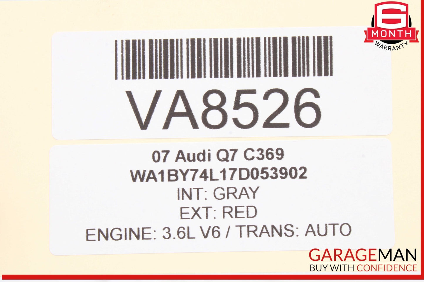 07-15 Audi Q7 Airbag Air Bag SRS Restraint Control Module Unit 4L0959655B OEM
