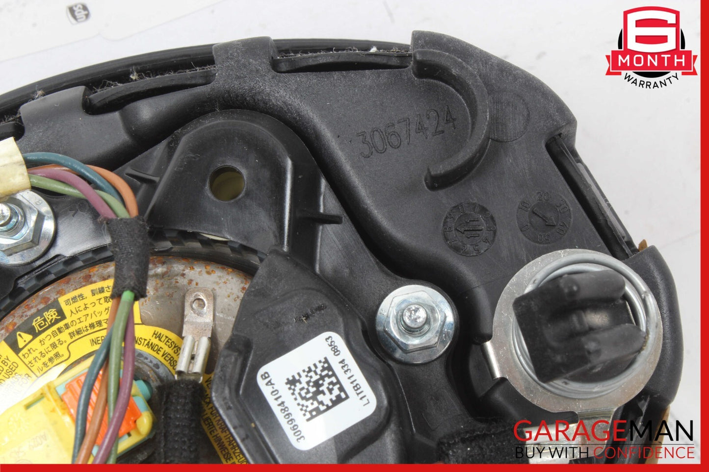 12-17 Mercedes W204 C250 E550 Driver Steering Wheel Airbag Air Bag Black OEM