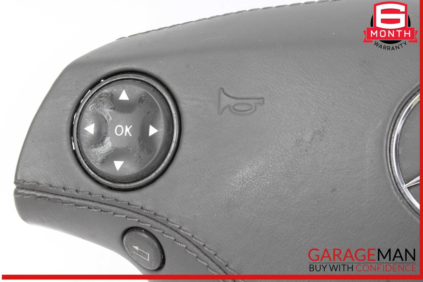 07-10 Mercedes W216 CL550 S550 Steering Wheel Airbag Air Bag Assembly Black OEM