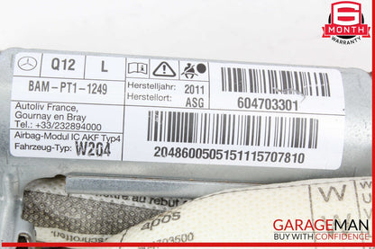 08-14 Mercedes W204 C250 C300 Left Side Roof Curtain Airbag Air Bag OEM