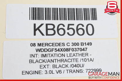 08-15 Mercedes W204 C300 GLK350 Front Right Side Seat Airbag Air Bag SRS OEM