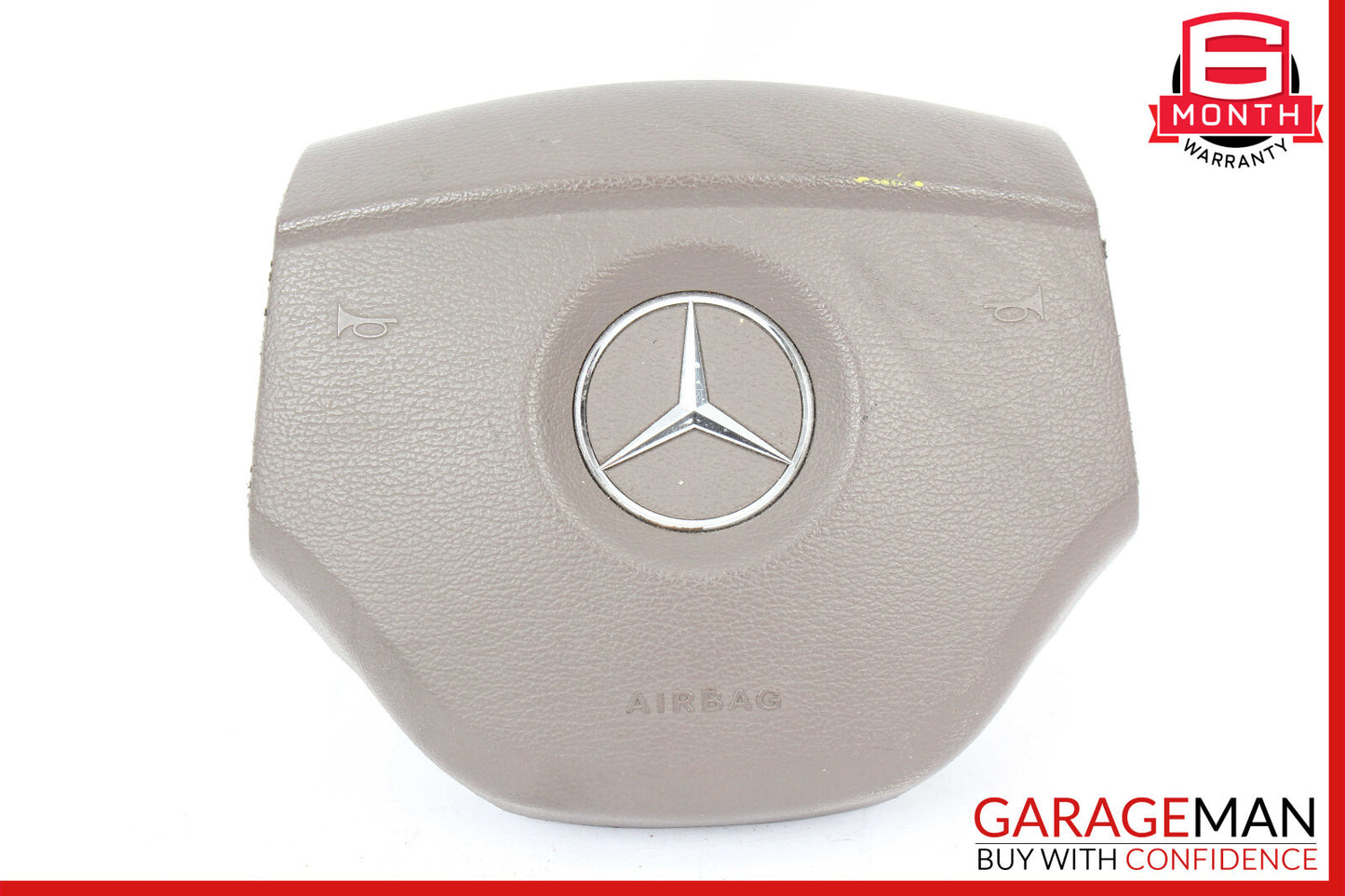 06-08 Mercedes W164 ML350 GL450 R350 Driver Steering Wheel Airbag Leather Brown