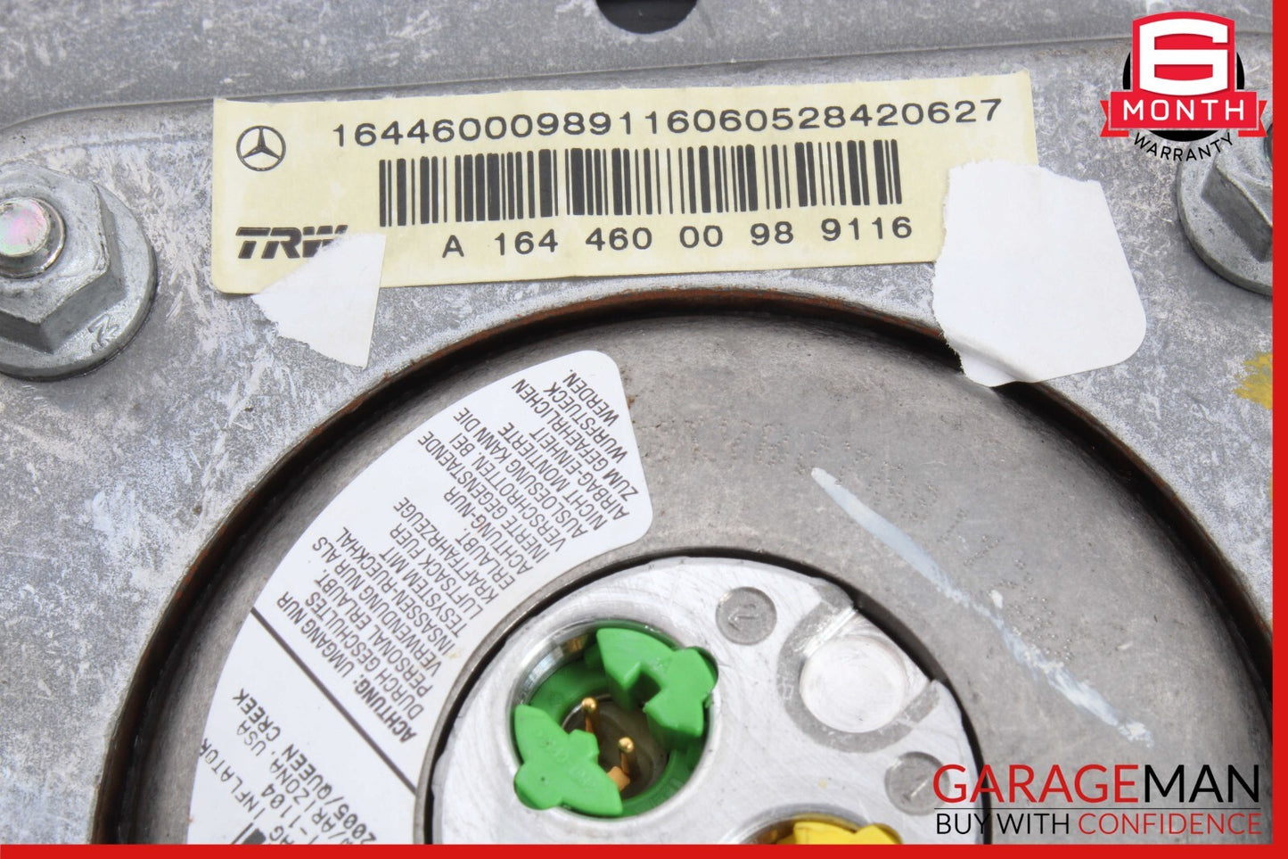 06-08 Mercedes X164 GL450 R350 ML350 Driver Steering Wheel Airbag Anthracite OEM