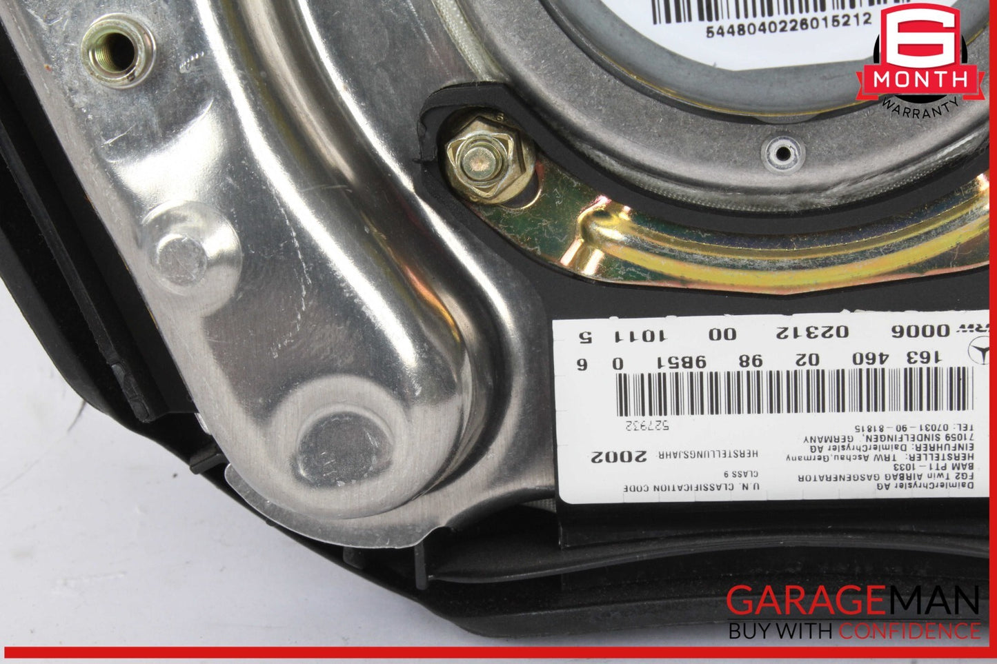 01-05 Mercedes W163 ML350 ML55 Steering Wheel Airbag Air Bag 1634600298 OEM