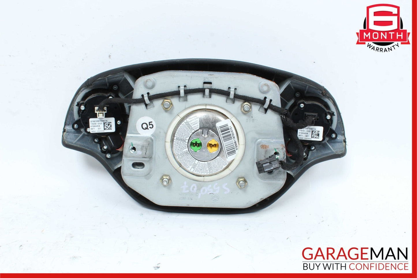 07-10 Mercedes W221 S550 S450 CL550 Steering Wheel Airbag Air Bag Black OEM