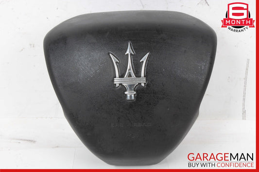 14-20 Maserati Ghibli Black Driver Column Steering Wheel Crash Airbag