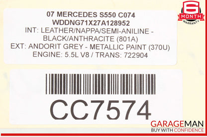 07-14 Mercedes W221 S550 CL550 Front Bumper Reinforcement Impact Crash Bar Rebar