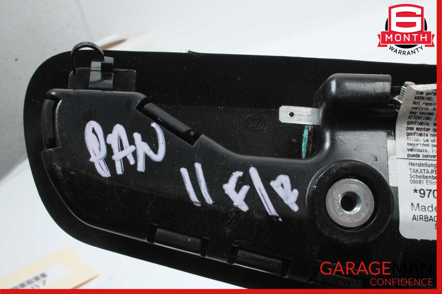 10-16 Porsche Panamera 970 Front Right Side Seat SRS Airbag Air Bag Black OEM