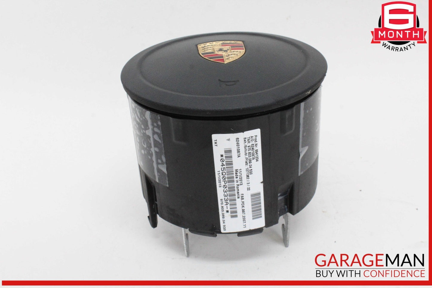 10-16 Porsche Panamera 970 E-Hybrid Front Left Steering Wheel Airbag Air Bag OEM
