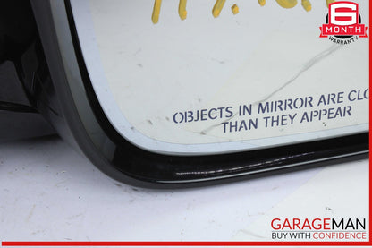 12-19 BMW M3 320i 330i Front Right Side View Door Mirror Black OEM