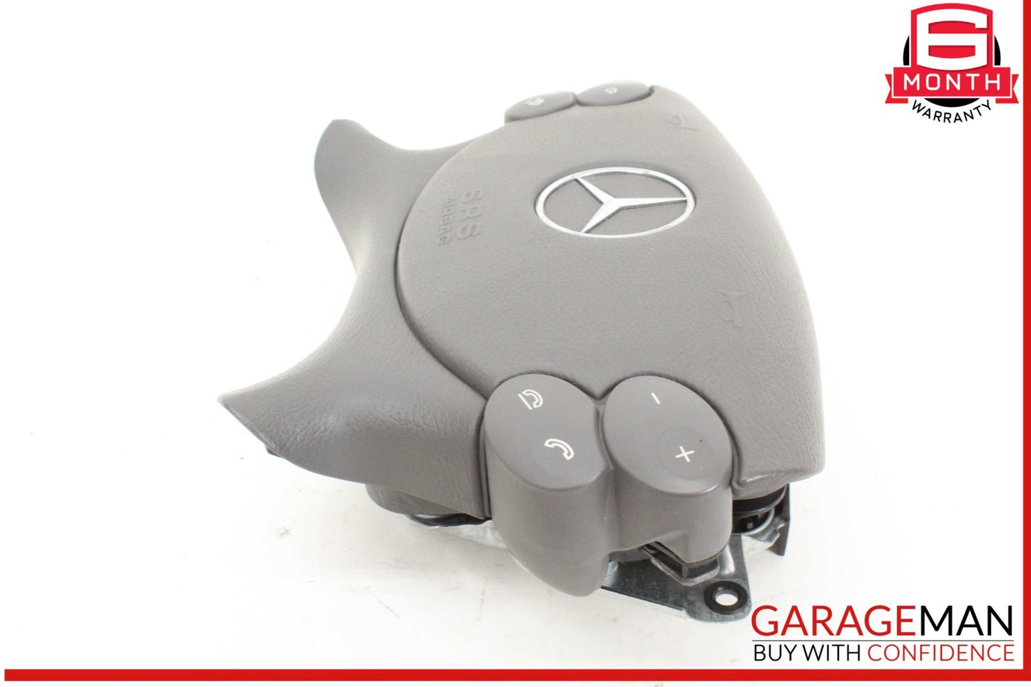 03-12 Mercedes W211 E350 Front Left Side Steering Wheel Airbag Air Bag Gray OEM