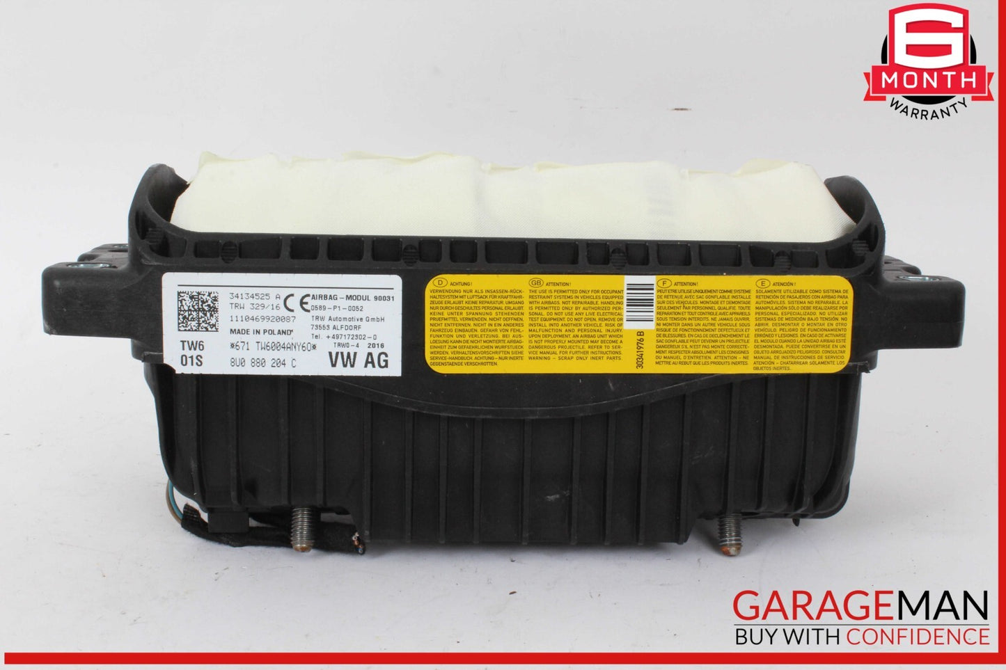 15-18 Audi Q3 Front Right Passenger Side Dash Dashboard Air Bag Airbag OEM