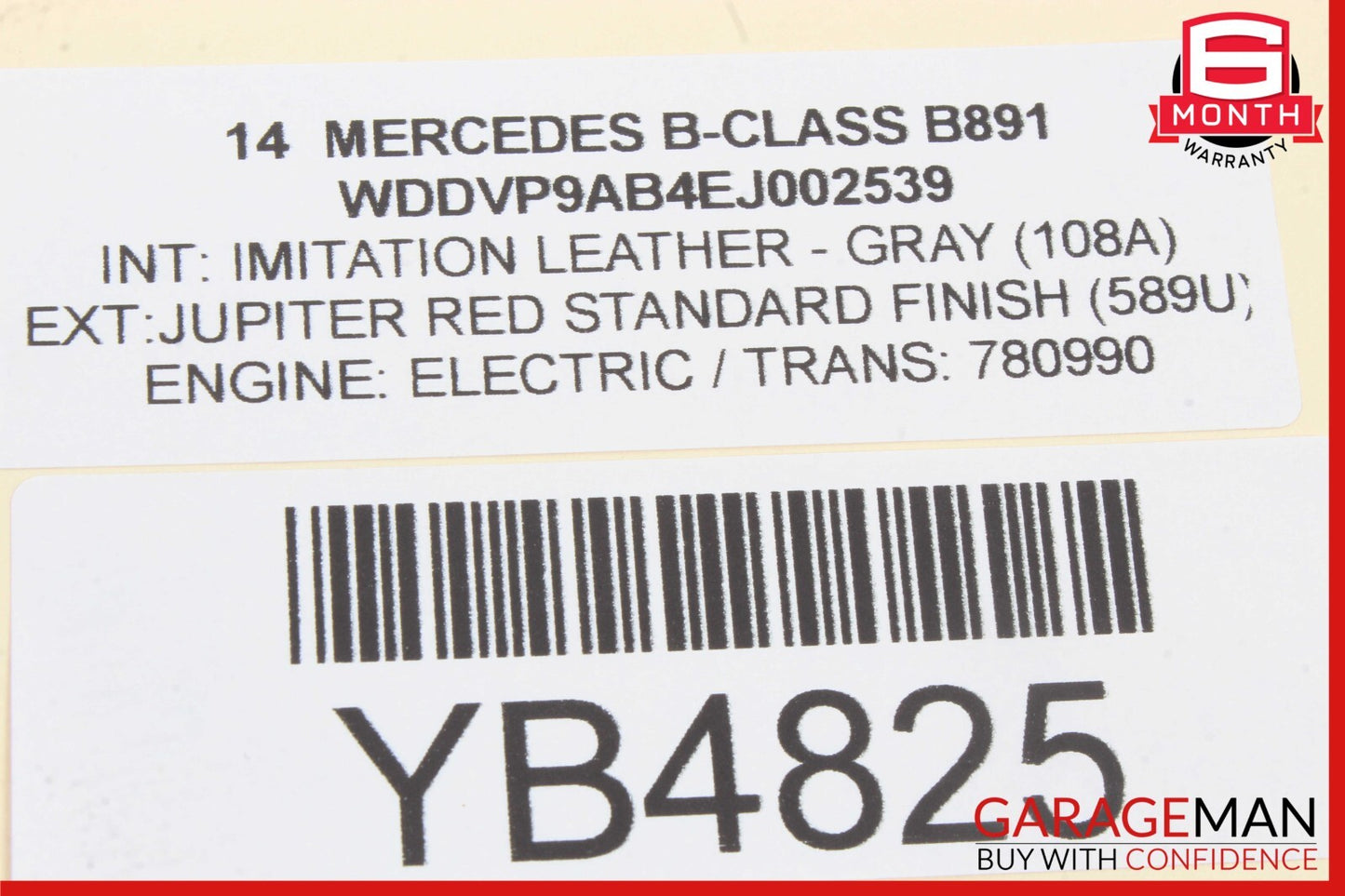 12-19 Mercedes B-Class W242 W246 Right Passenger Side Dashboard Air Bag OEM