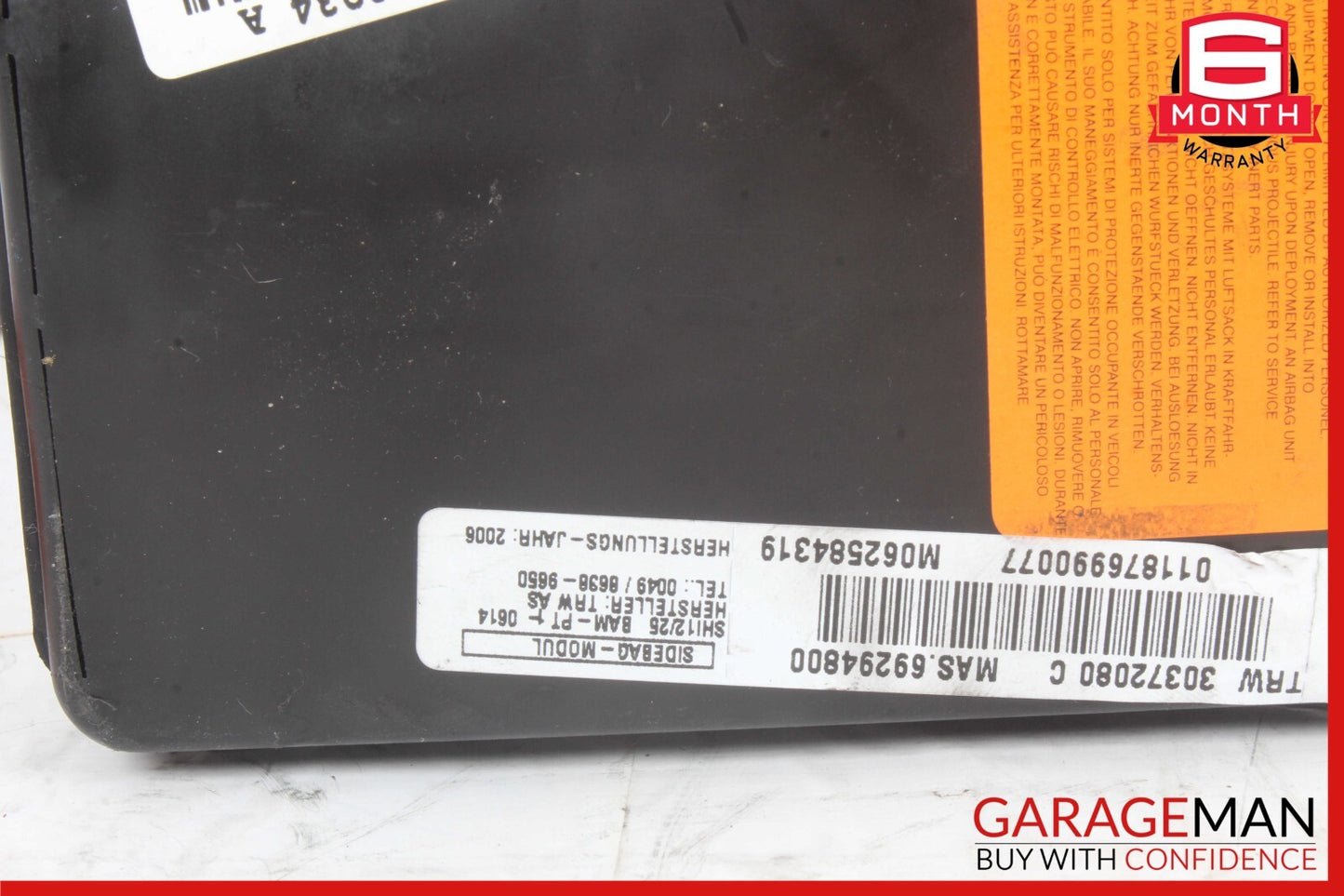 03-13 Maserati Quattroporte M139 Front Right Side Seat Airbag SRS OEM