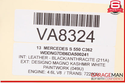 07-14 Mercedes W221 S550 CL550 Airbag Air Bag Sensor SRS Control Module Unit OEM