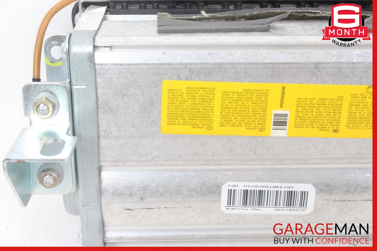 03-08 Maserati Quattroporte M139 Right Side Dashboard Panel Airbag w/ Cover OEM
