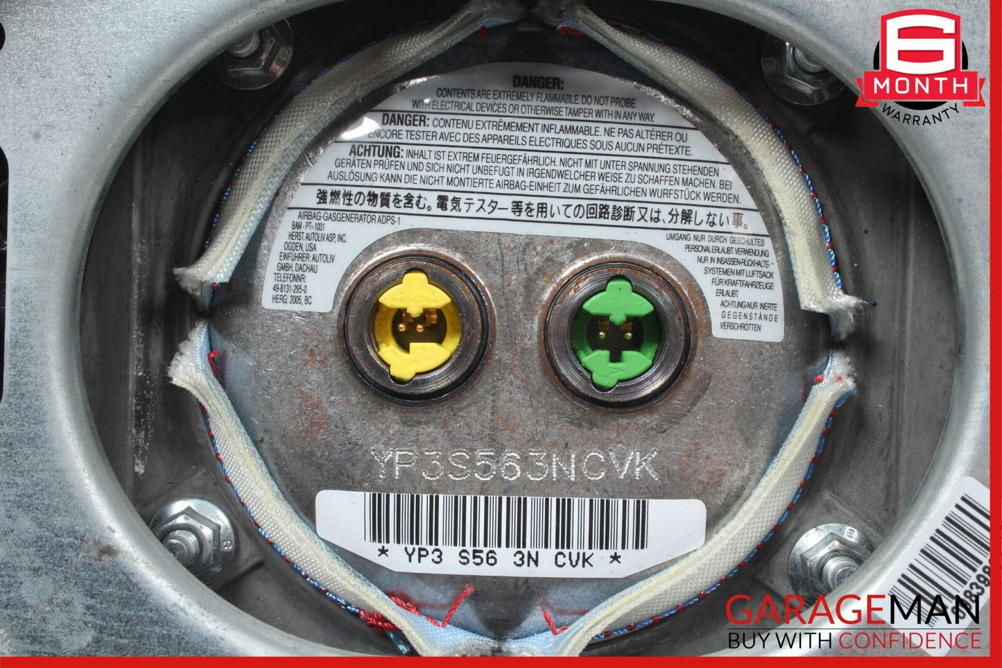05-08 Mercedes R171 SLK350 C230 C350 SRS Steering Wheel Air Bag Airbag Assembly