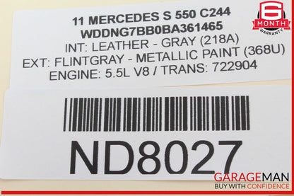 07-13 Mercedes W221 S550 CL550 Rear Left Driver Side Quarter Airbag Air Bag OEM
