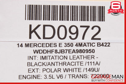 10-18 Mercedes W212 E350 CLS63 Front Right Side Seat Airbag Air Bag Black OEM