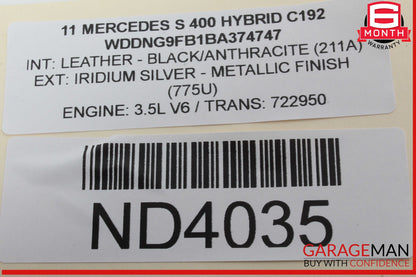07-14 Mercedes W221 S400 CL500 Front Right Dash Dashboard Airbag Air Bag OEM