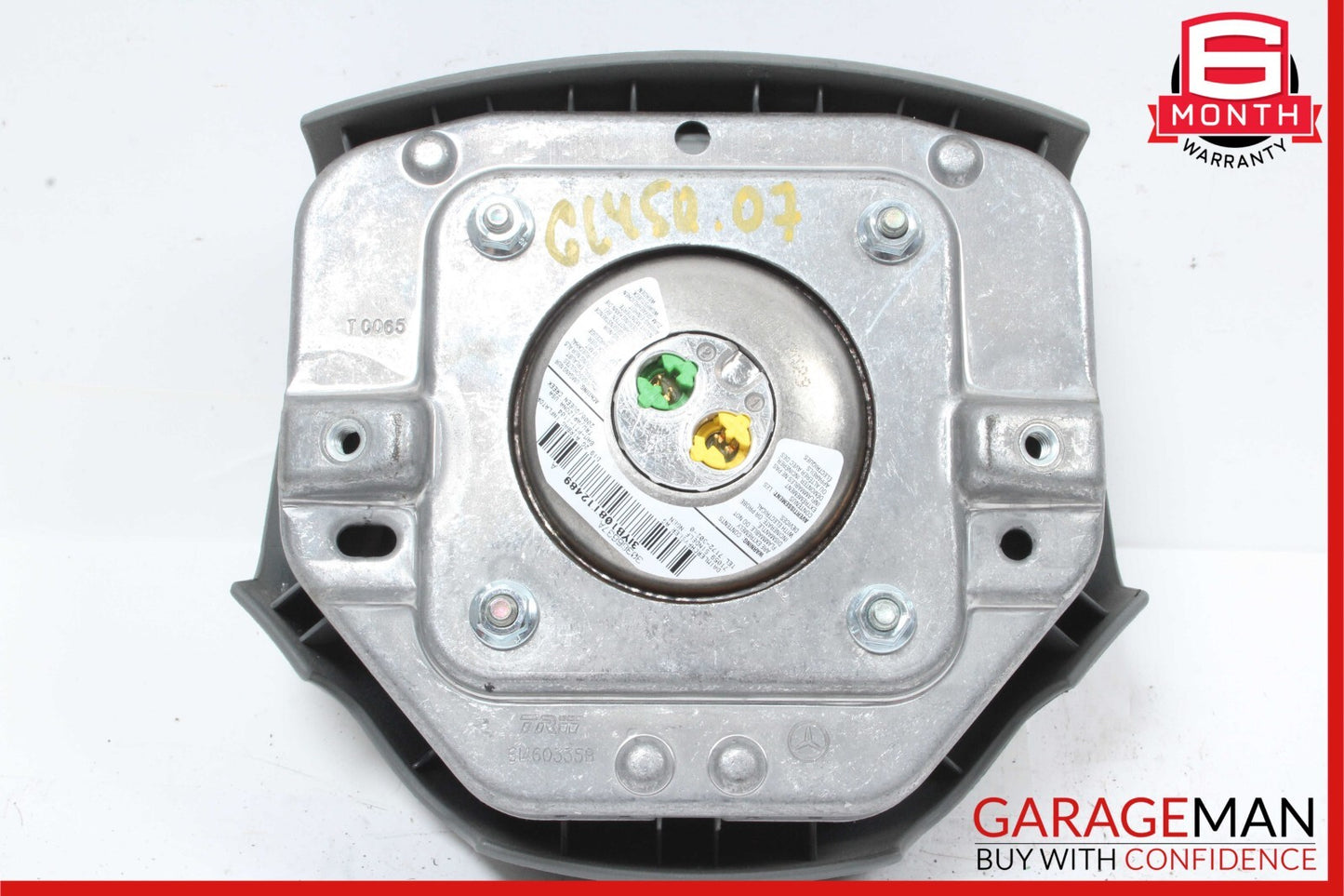 06-08 Mercedes R350 ML500 GL450 GL500 Driver Steering Wheel Airbag Air Bag Grey