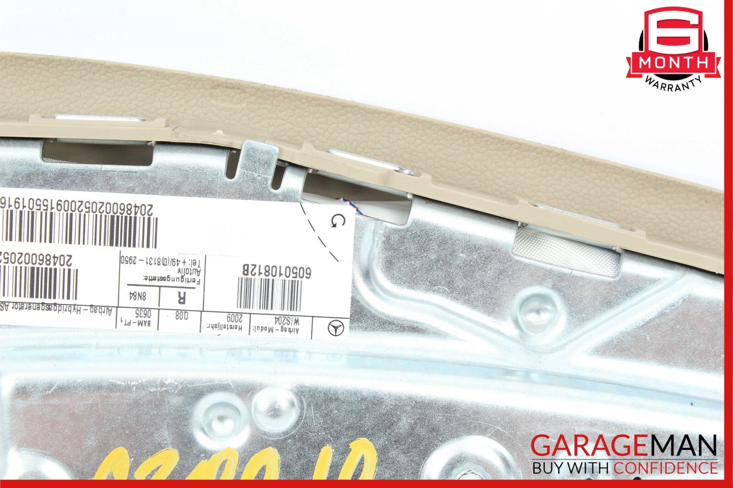 08-15 Mercedes W204 C350 GLK350 Front Right Side Seat Airbag Air Bag SRS Beige