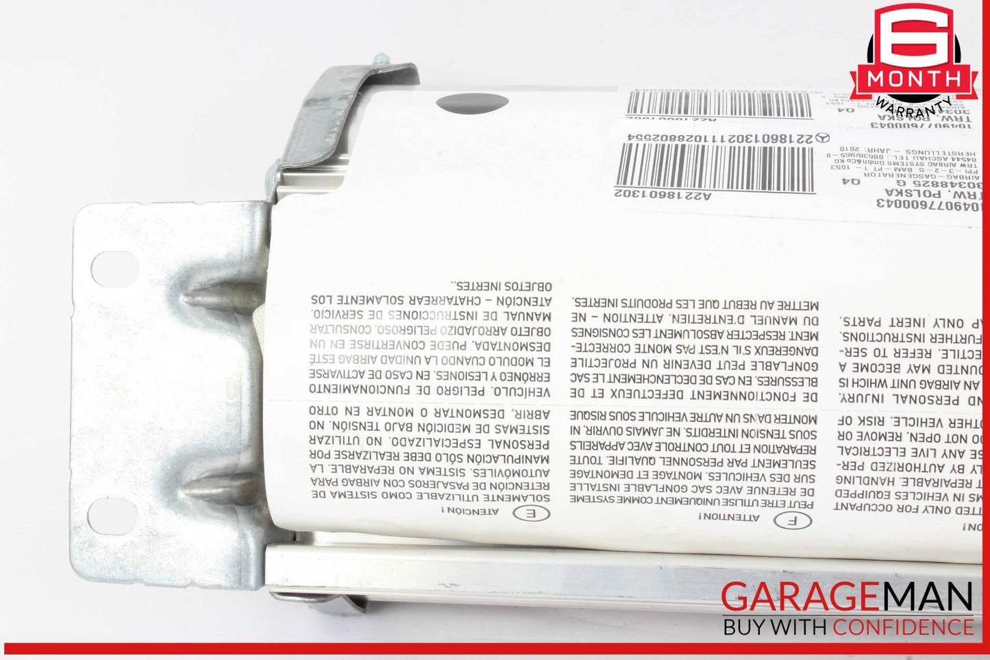 07-14 Mercedes W221 S400 CL500 Front Right Dash Dashboard Airbag Air Bag OEM