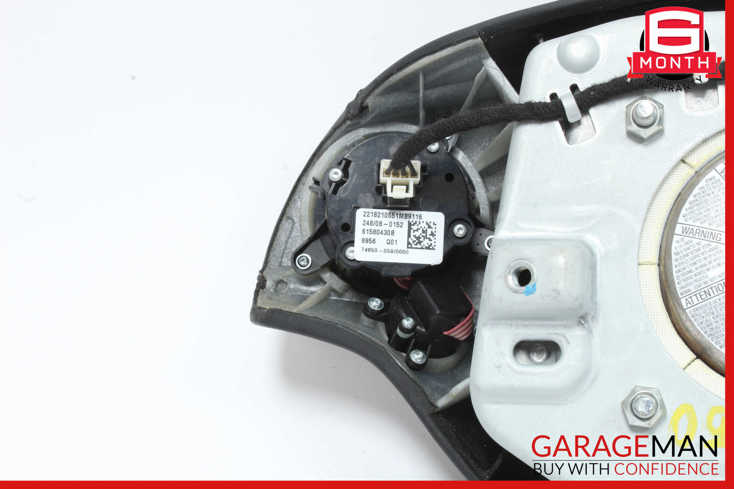 07-10 Mercedes CL600 CL550 S550 S500 Steering Wheel Airbag Air Bag Black