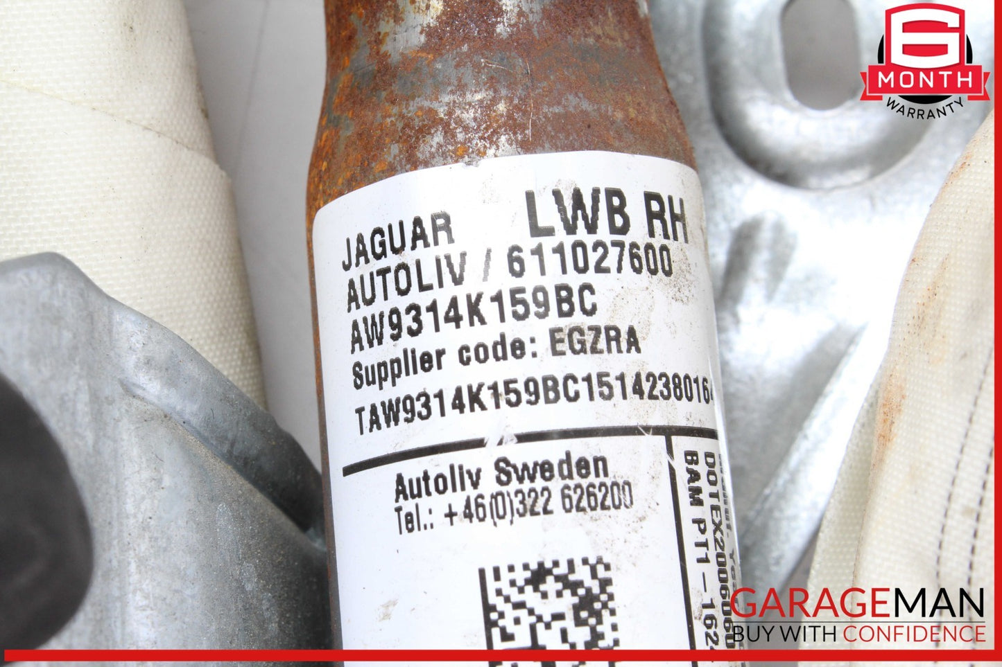 10-17 Jaguar XJ Right Passenge Side Roof Curtain Airbag Air Bag AW9314K159BC OEM