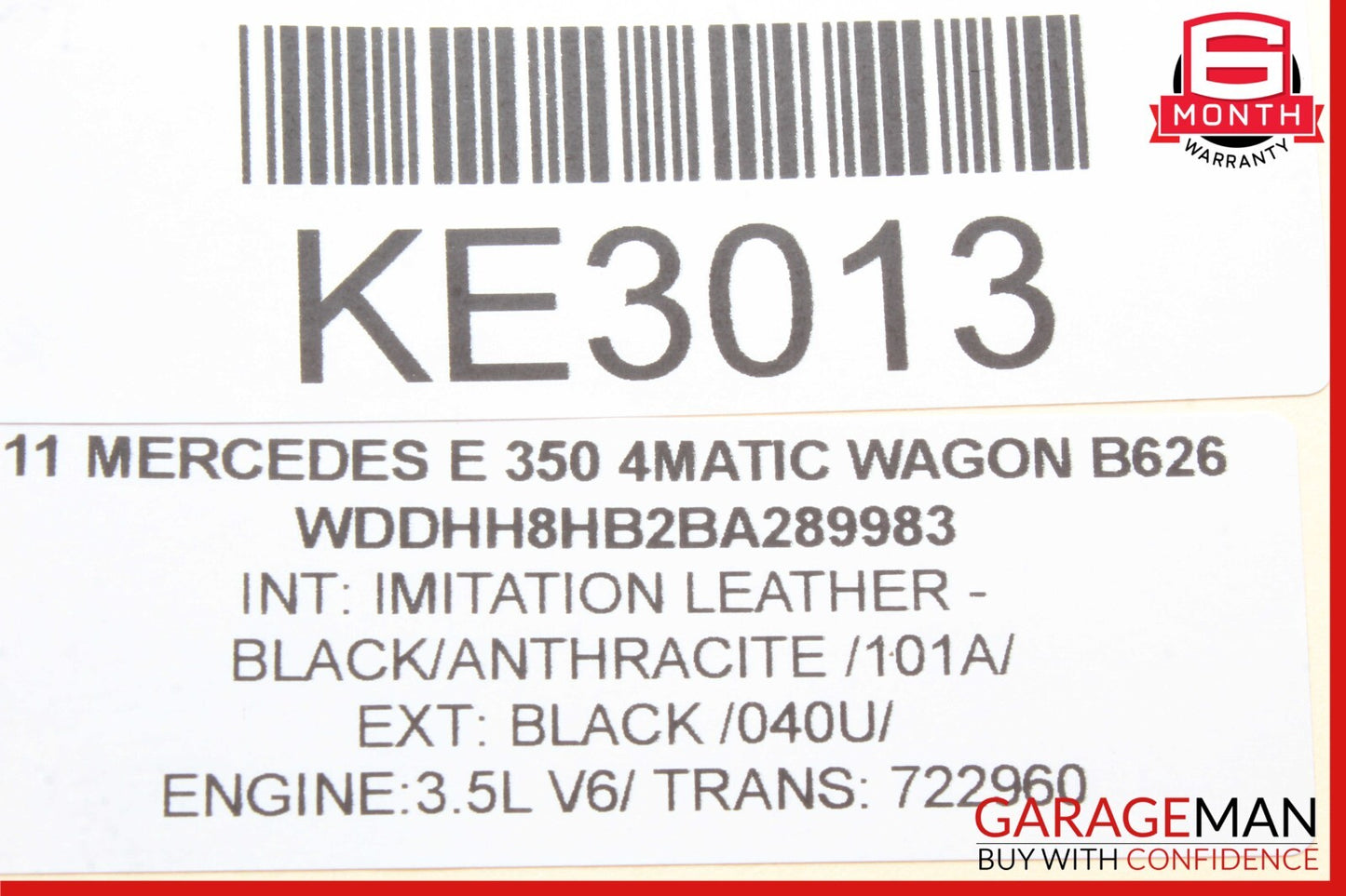 10-18 Mercedes W212 E350 CLS63 Front Right Side Seat Airbag Air Bag Black OEM