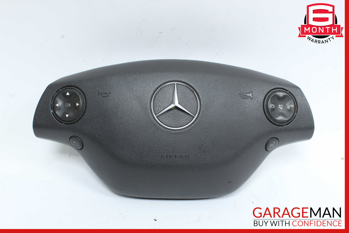 07-10 Mercedes W221 S550 CL550 S450 Steering Wheel Airbag Air Bag Black OEM