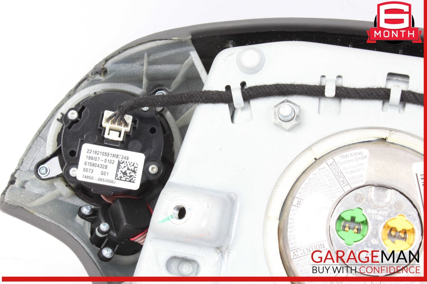 07-10 Mercedes W216 CL550 S550 Steering Wheel Airbag Air Bag Assembly Black OEM
