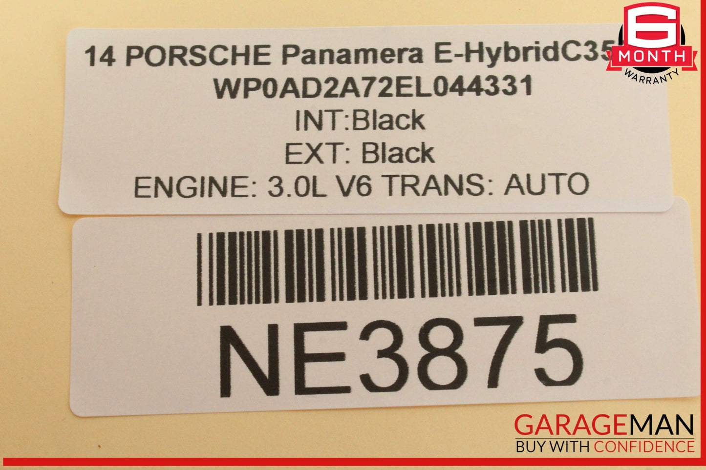 10-16 Porsche Panamera 970 E-Hybrid Front Left Steering Wheel Airbag Air Bag OEM