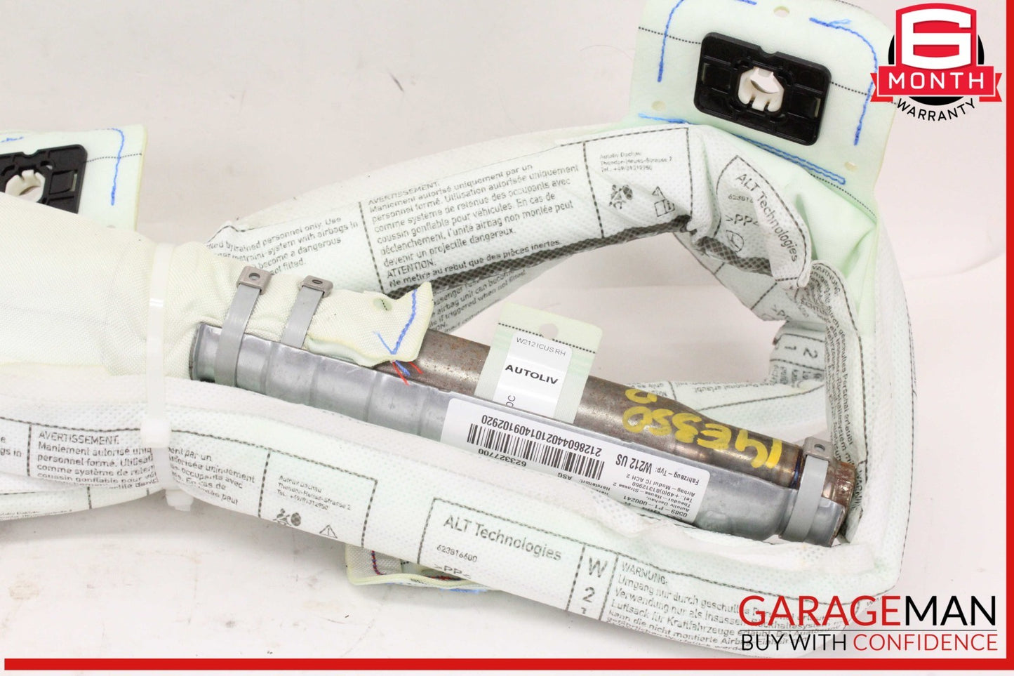 12-16 Mercedes W212 E350 Right Passenger Side Roof Curtain Airbag Air Bag OEM