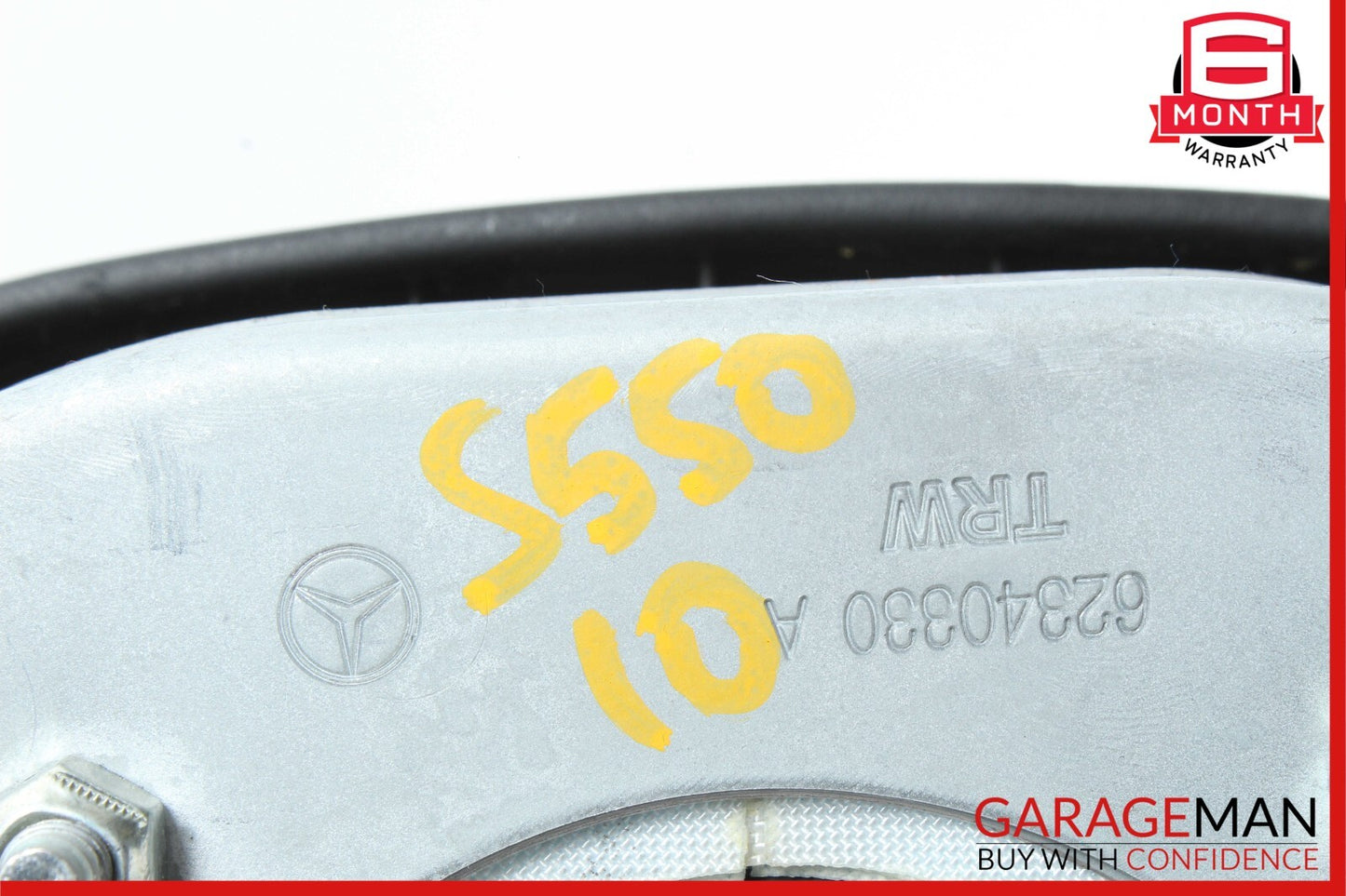 10-14 Mercedes W221 S550 S600 CL550 Steering Wheel Airbag Air Bag Leather Black