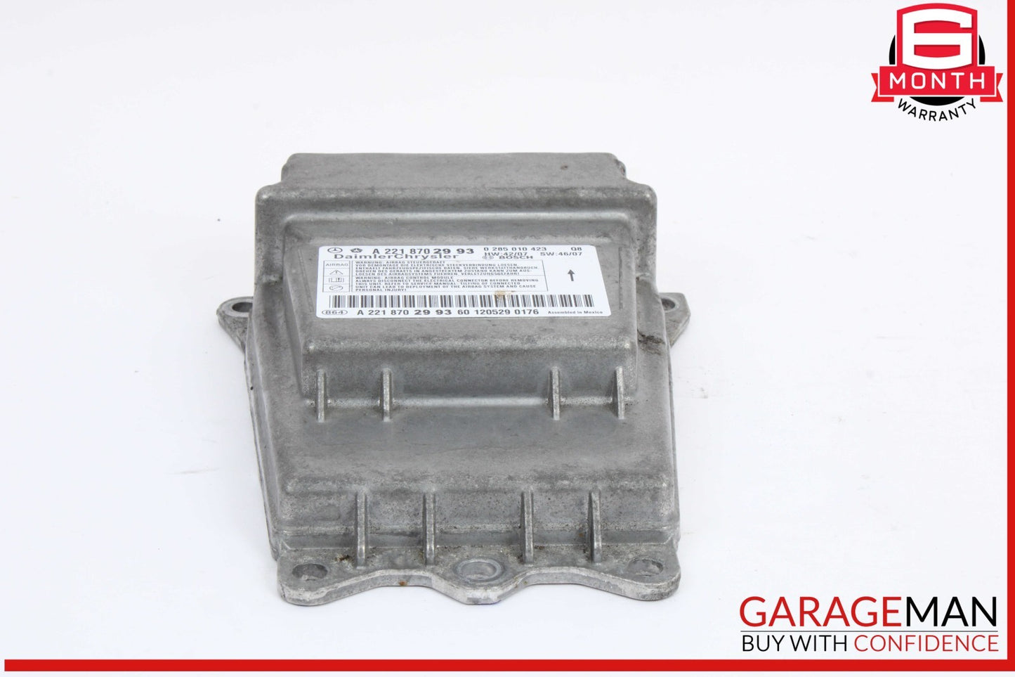 07-14 Mercedes W221 S550 CL550 Airbag Air Bag Sensor SRS Control Module Unit OEM