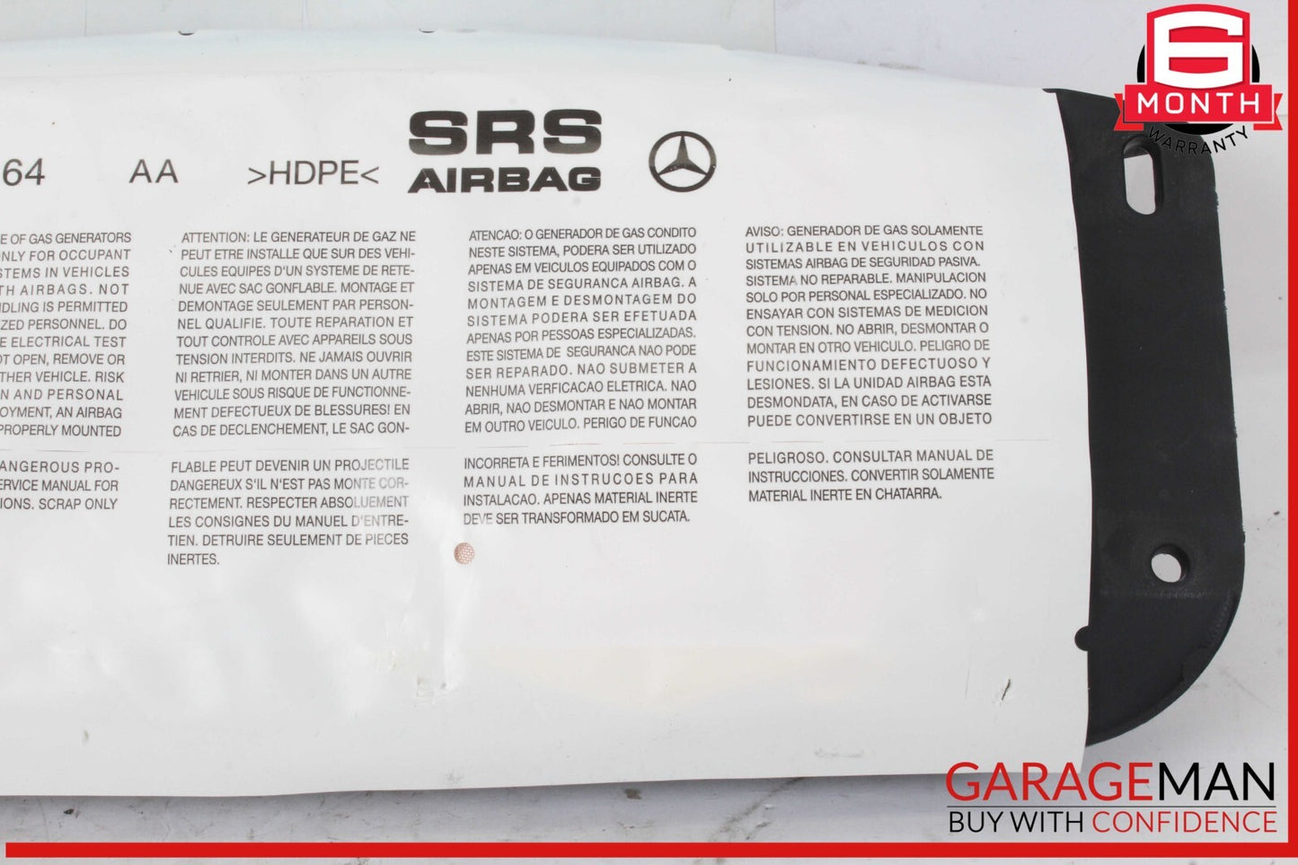 08-15 Mercedes W204 C250 C300 Front Right Passenger Side Dash Airbag