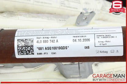 07-15 Audi Q7 Right Passenger Side Upper Roof Curtain Airbag Air Bag OEM