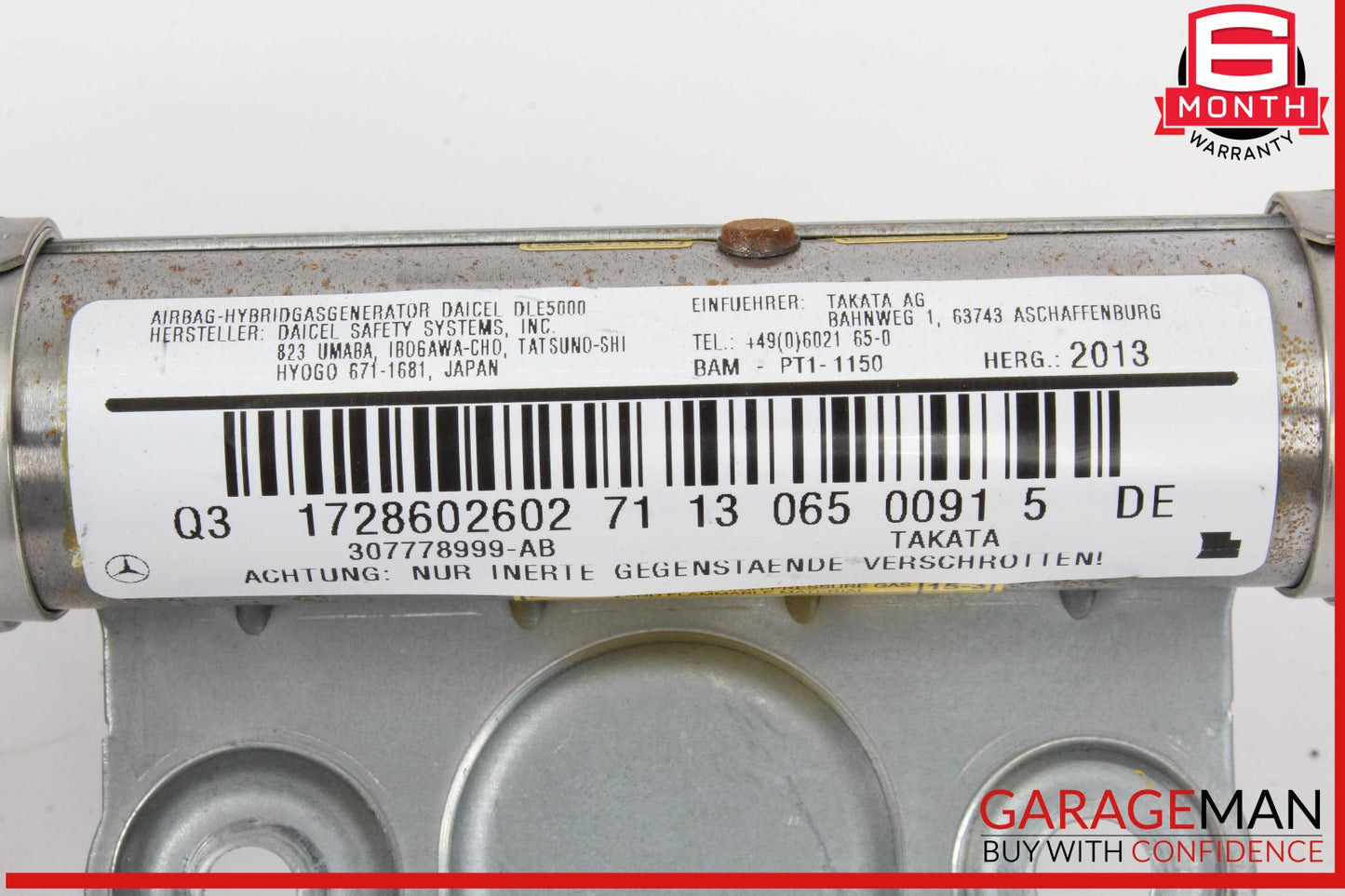 12-20 Mercedes R172 SLK250 SLC300 Door Airbag Right Passenger 1728602602 OEM