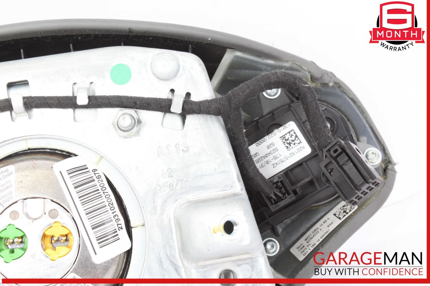 10-14 Mercedes W221 S550 CL550 Steering Wheel Airbag Air Bag Gray OEM