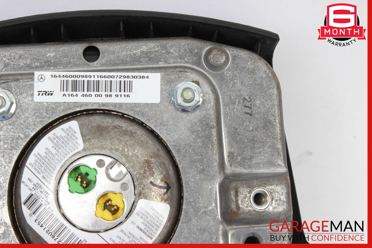 06-08 Mercedes GL450 R350 ML350 ML63 AMG Steering Wheel Airbag Air Bag Grey
