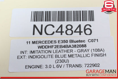 10-13 Mercedes W212 E350 Bluetec Front Left Dashboard Dash Airbag Air Bag OEM
