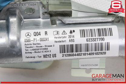12-16 Mercedes W212 E350 Right Passenger Side Roof Curtain Airbag Air Bag OEM