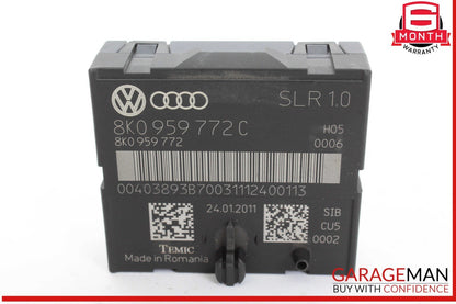 Car part with Volkswagen and Audi branding on a white background
