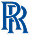 Rolls-Royce logo emblem in blue, classic luxury automotive branding