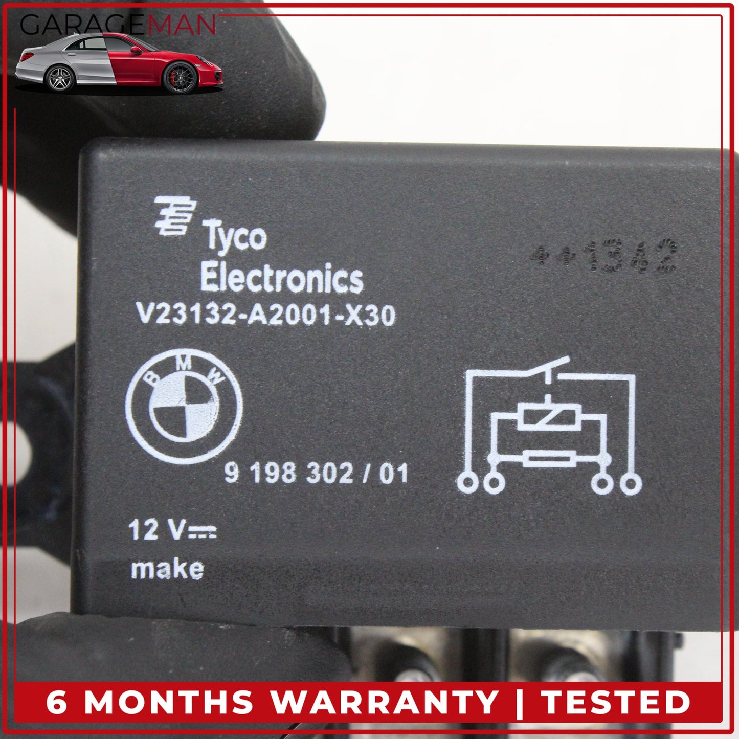 2012-2018 BMW 650i 640i Radiator Cooling Fan Relay Control Module 9198302 OEM