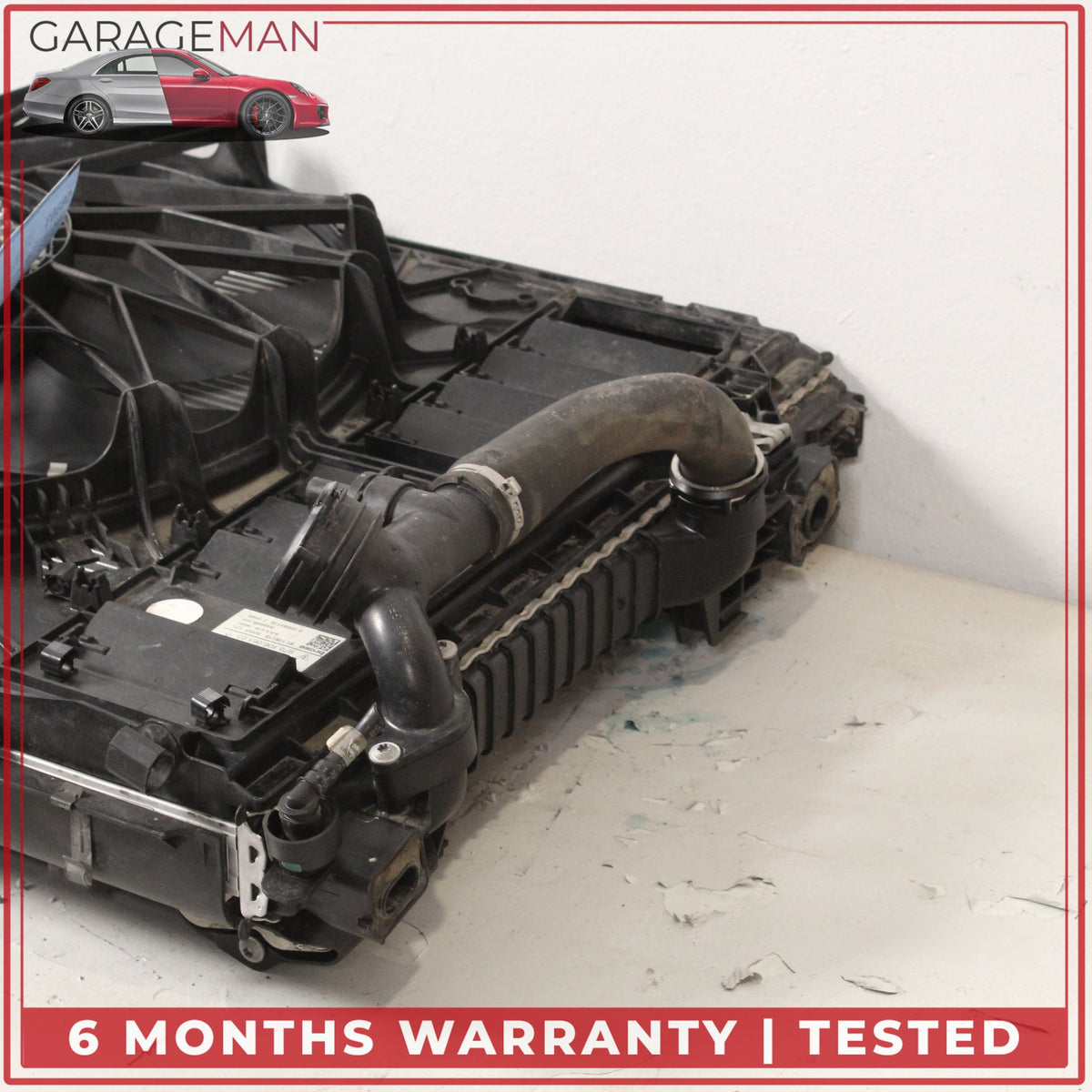 2010-2016 Porsche Panamera 970 Engine Cooling Radiator AC A/C Condenser OEM