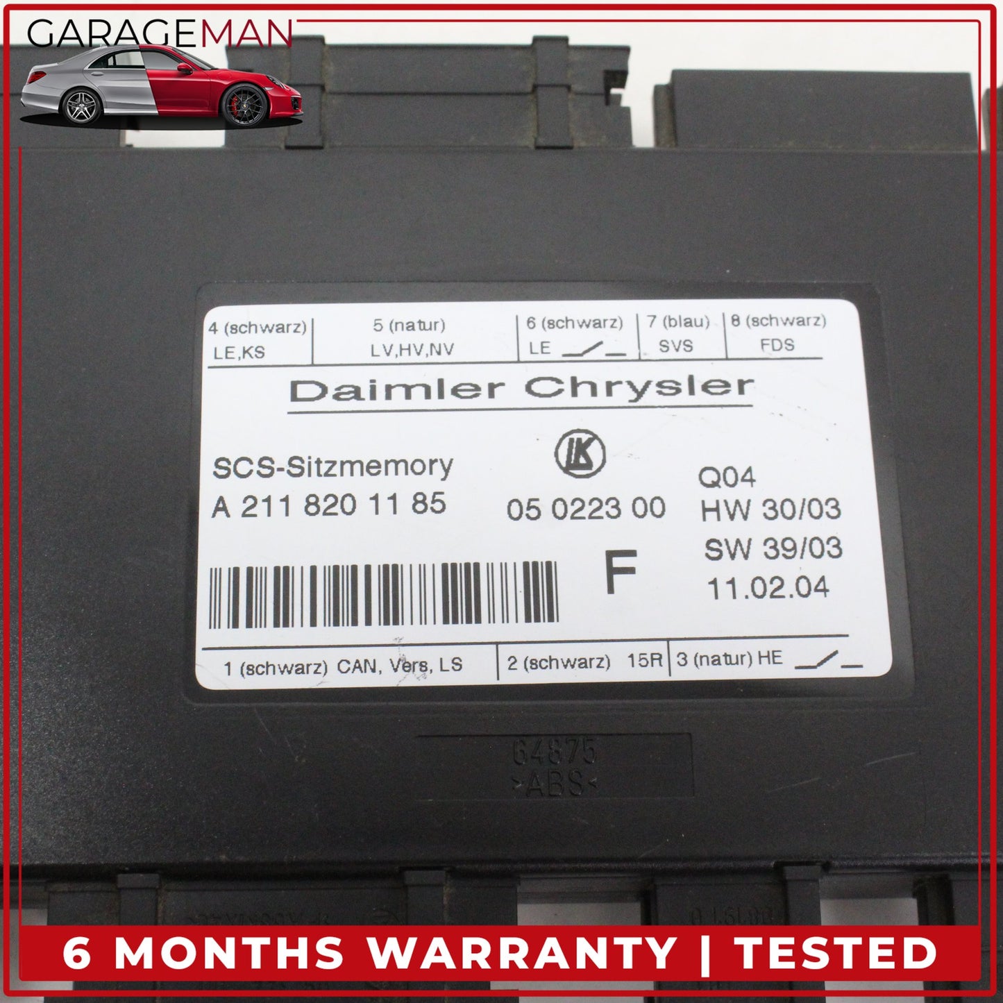 2003-2012 Mercedes W211 E320 GL550 Front Left and Right Seat Control Module OEM