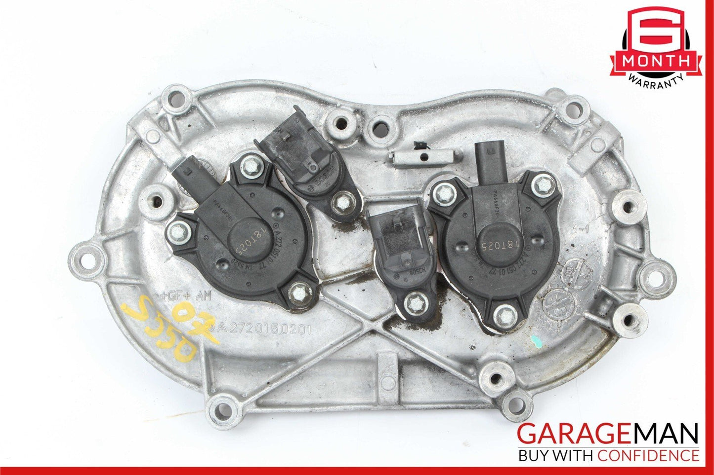 05-13 Mercedes W221 S550 Front Left Side Engine Timing Chain Cover Plate OEM