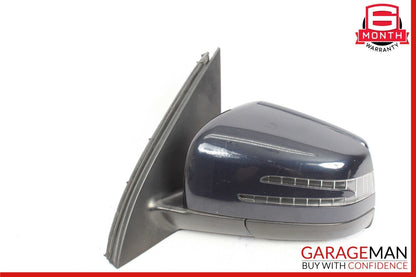 13-16 Mercedes X166 GL450 Front Left Side Mirror Glass Rear View Blind Spot Assy